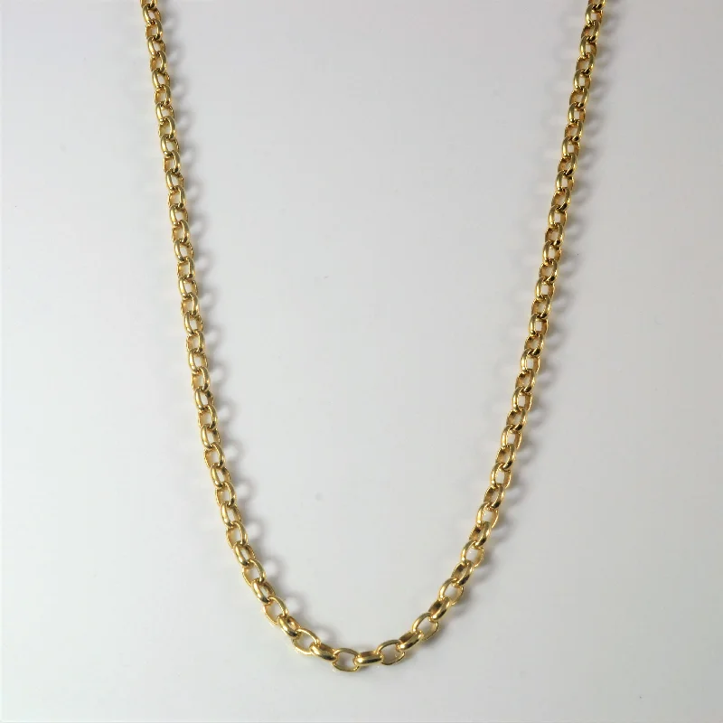 10k Yellow Gold Rolo Chain | 28" |